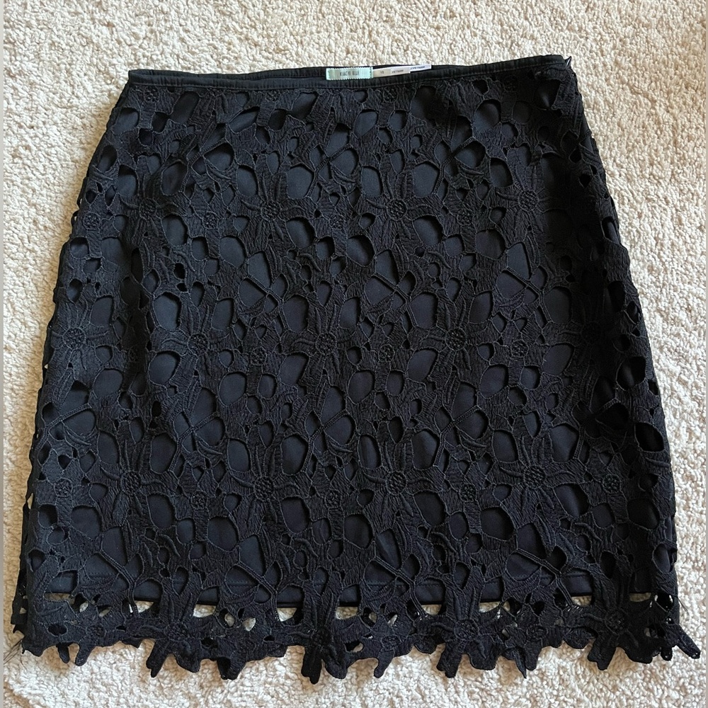 NWOT Urban Outfitters Kimchi Blue Black Lace Skirt So Unique!